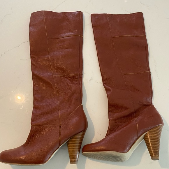 Restricted real leather knee high boots size 8.5 - Picture 4 of 9
